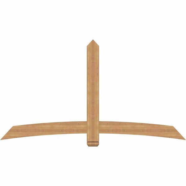 Ekena Millwork Bellingham Timber Gable Bracket, Western Red Cedar, 84"W x 45"H x 1 1/2"D x 5 1/2"F, 13/12 Pitch GBW084X45X0206BEL00SWR - main